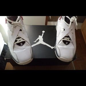 AIR JORDAN 8.0 White, Black, Grey+Red Size:12
